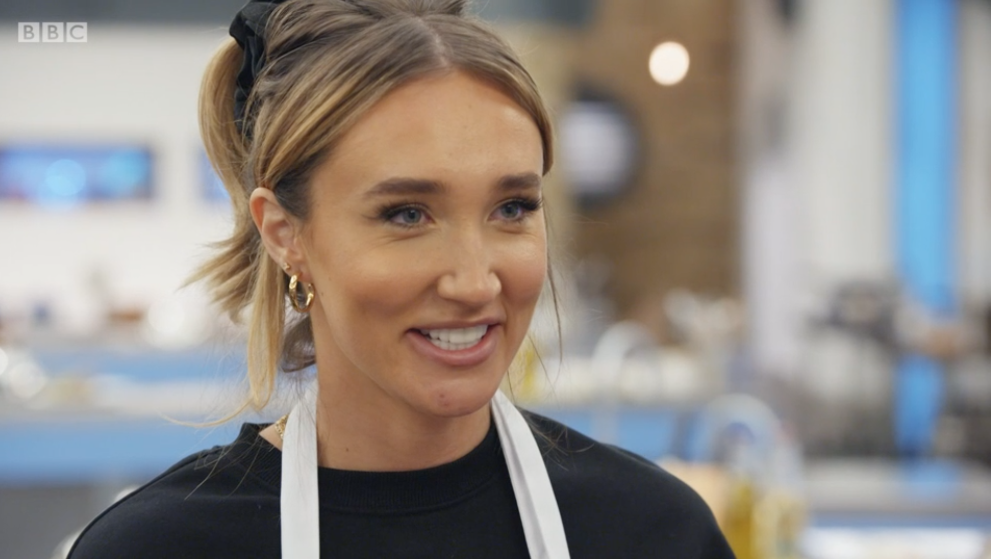 Megan McKenna aced filleting a fish as she appeared with Penny Lancaster on Celebrity MasterChef