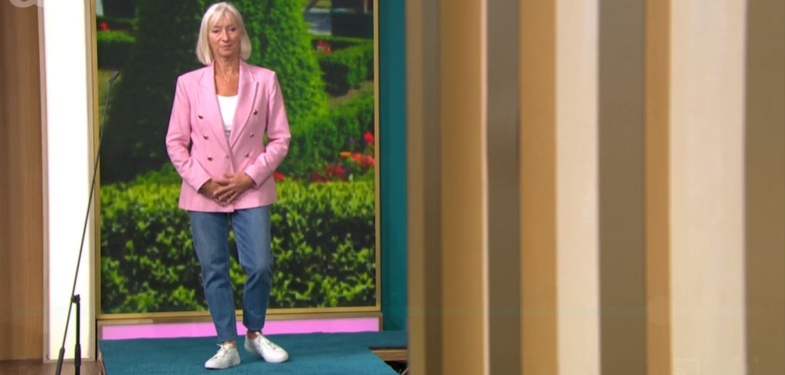 A This morning fashion model poses today