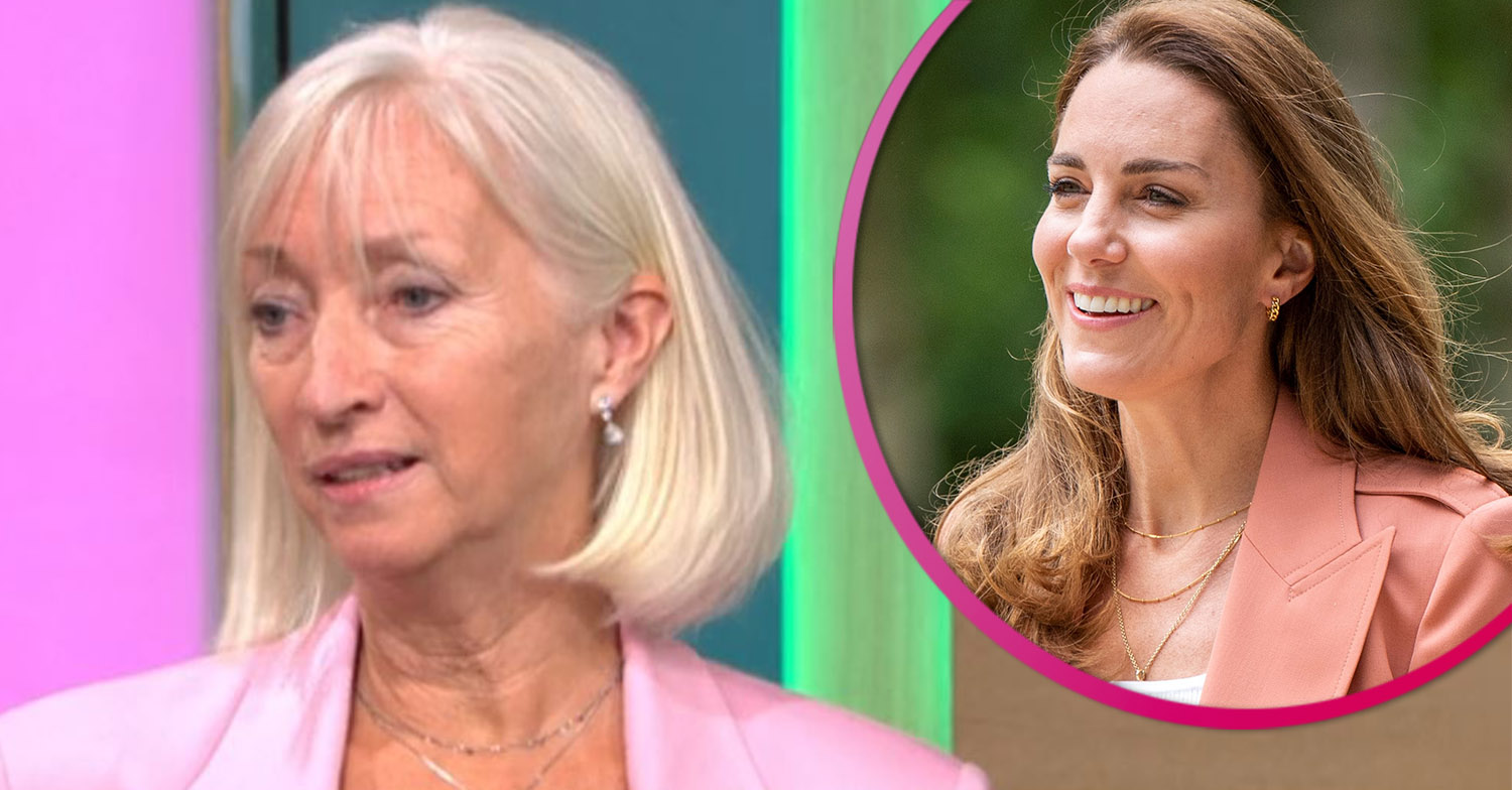 On This morning today, a model posed in a Kate Middleton inspired outfit