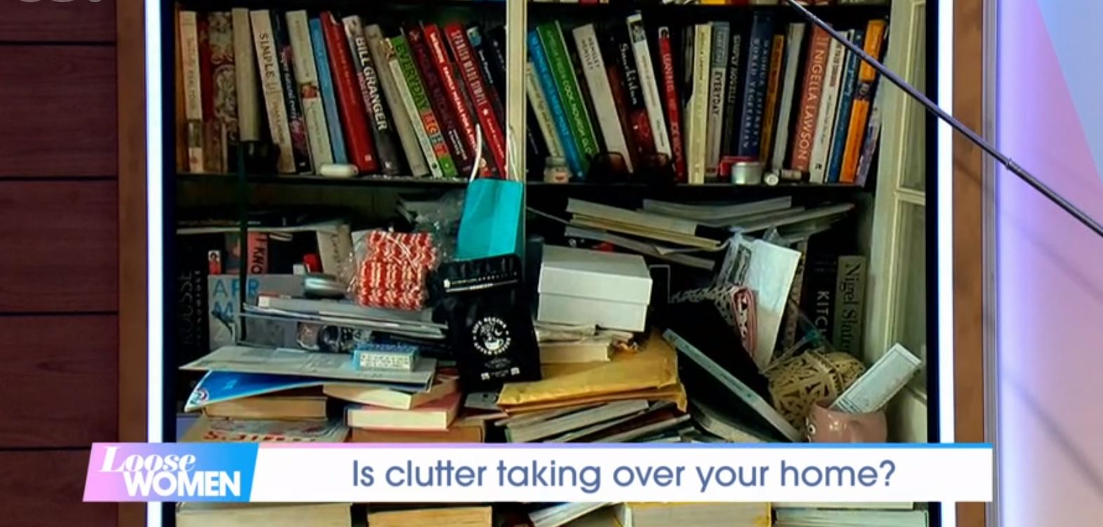 Nadia Sawalha reveals cluttered cupboards on Loose Women today