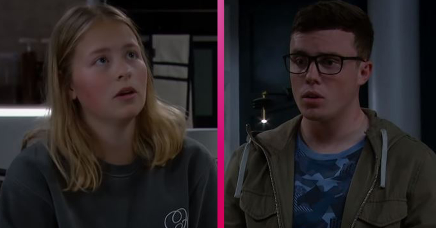 Emmerdale stars Isobel Steele and Bradley Johnson