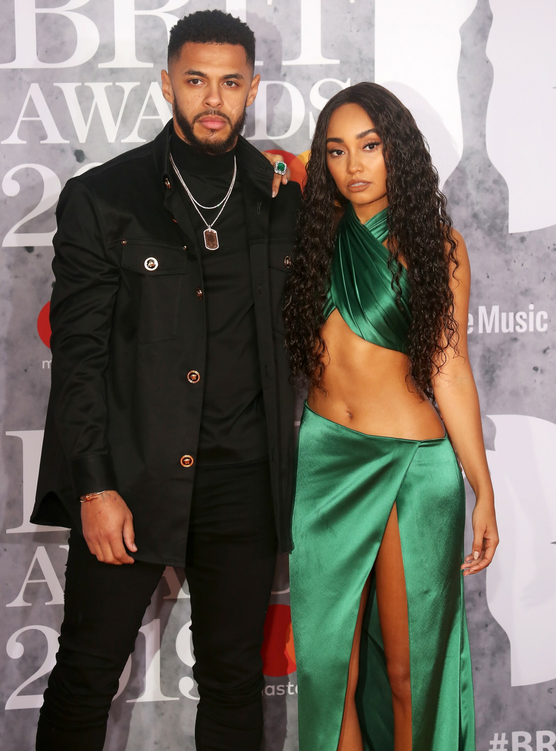 Leigh-Anne Pinnock and Andre Gray on the red carpet