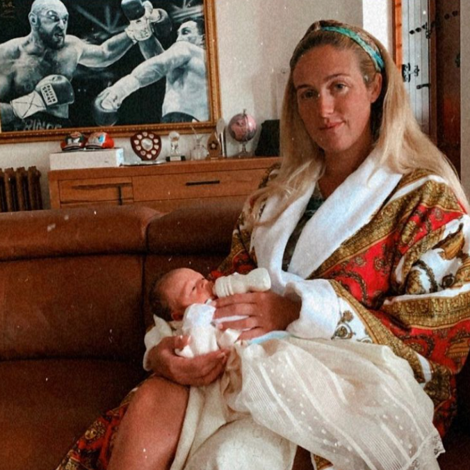 Paris Fury and baby Athena