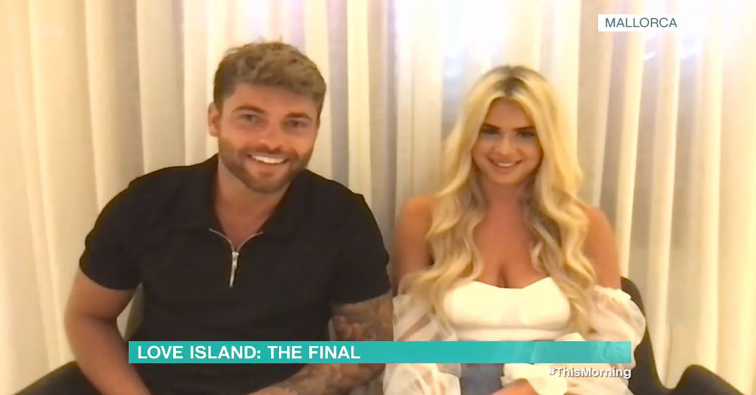 Love Island stars Jake and Liberty on This Morning