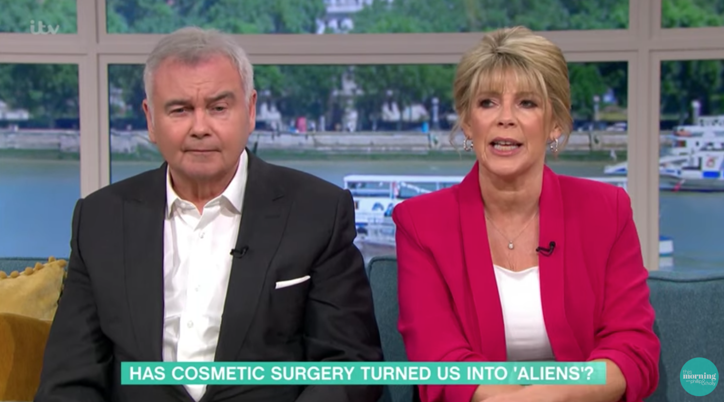Eamonn Holmes with Ruth on This Morning today