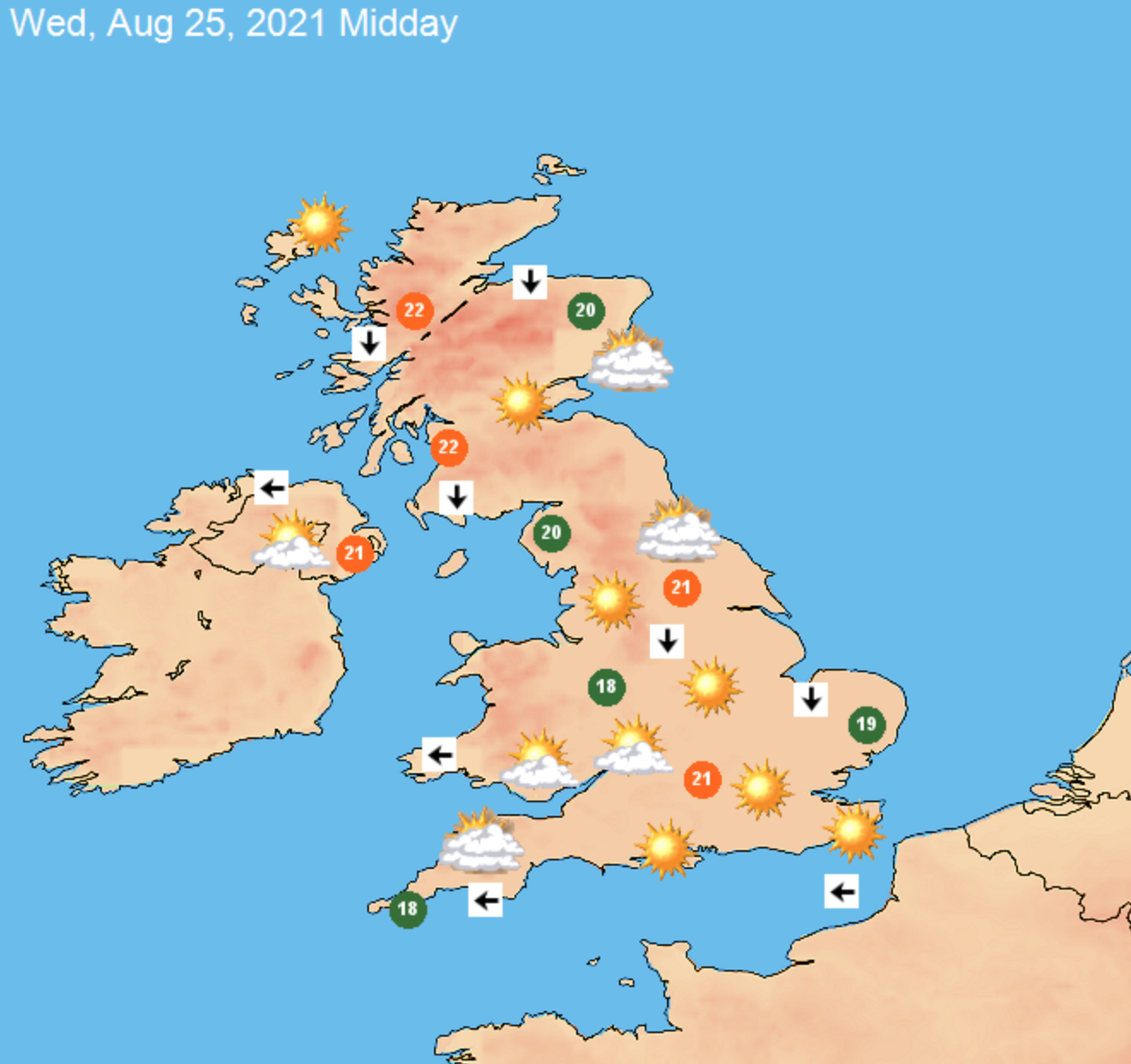 The UK Weather will remain dry and warm throughout the week