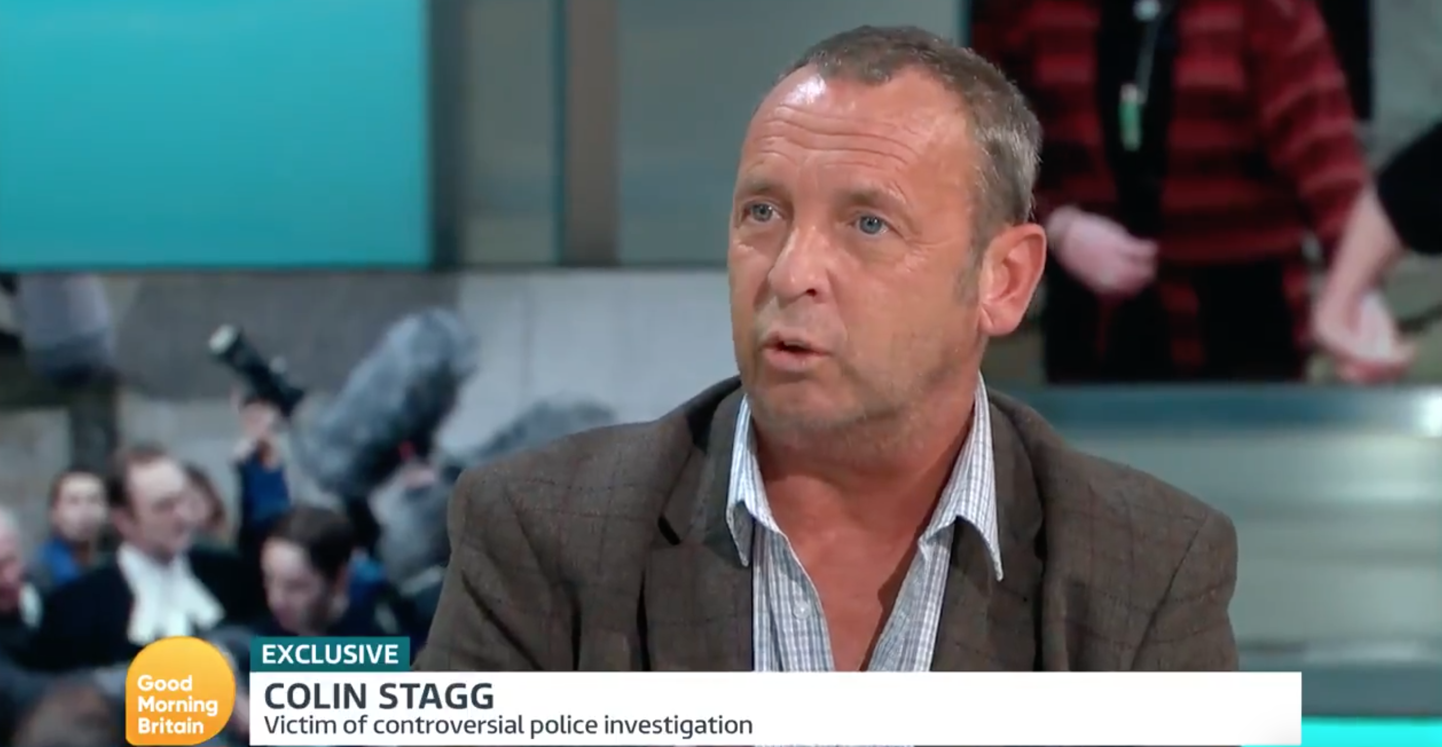 On Good Morning Britain today Colin Stagg divided viewers with his appearance