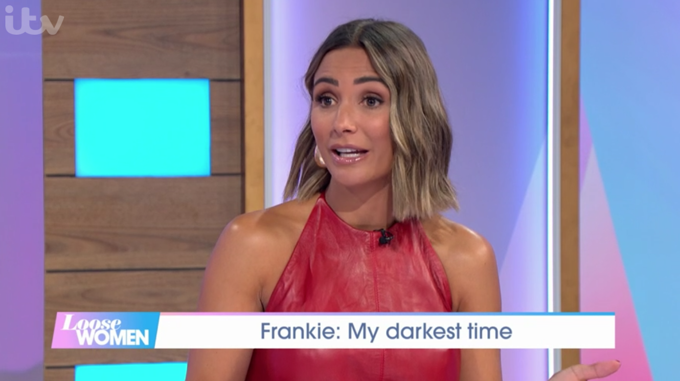 Frankie on Loose Women opened up about her mental health issues