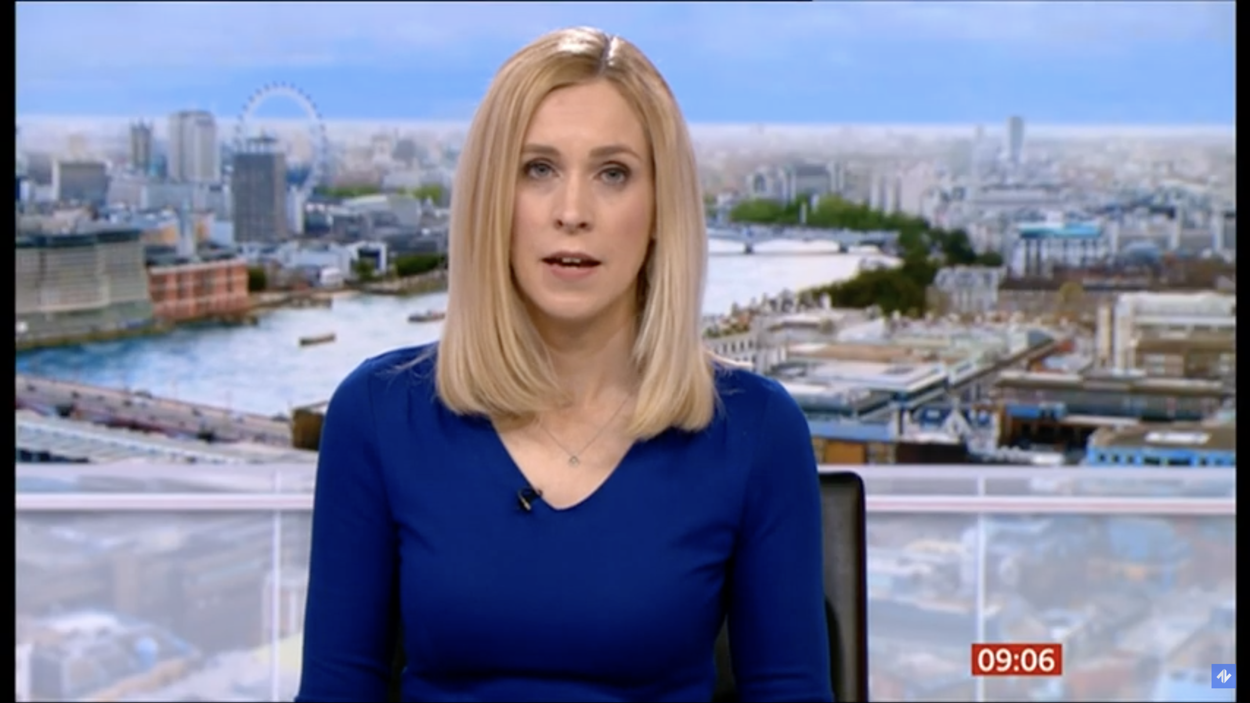 Sonia Jessop hosts her BBC Breakfast regional news segment 