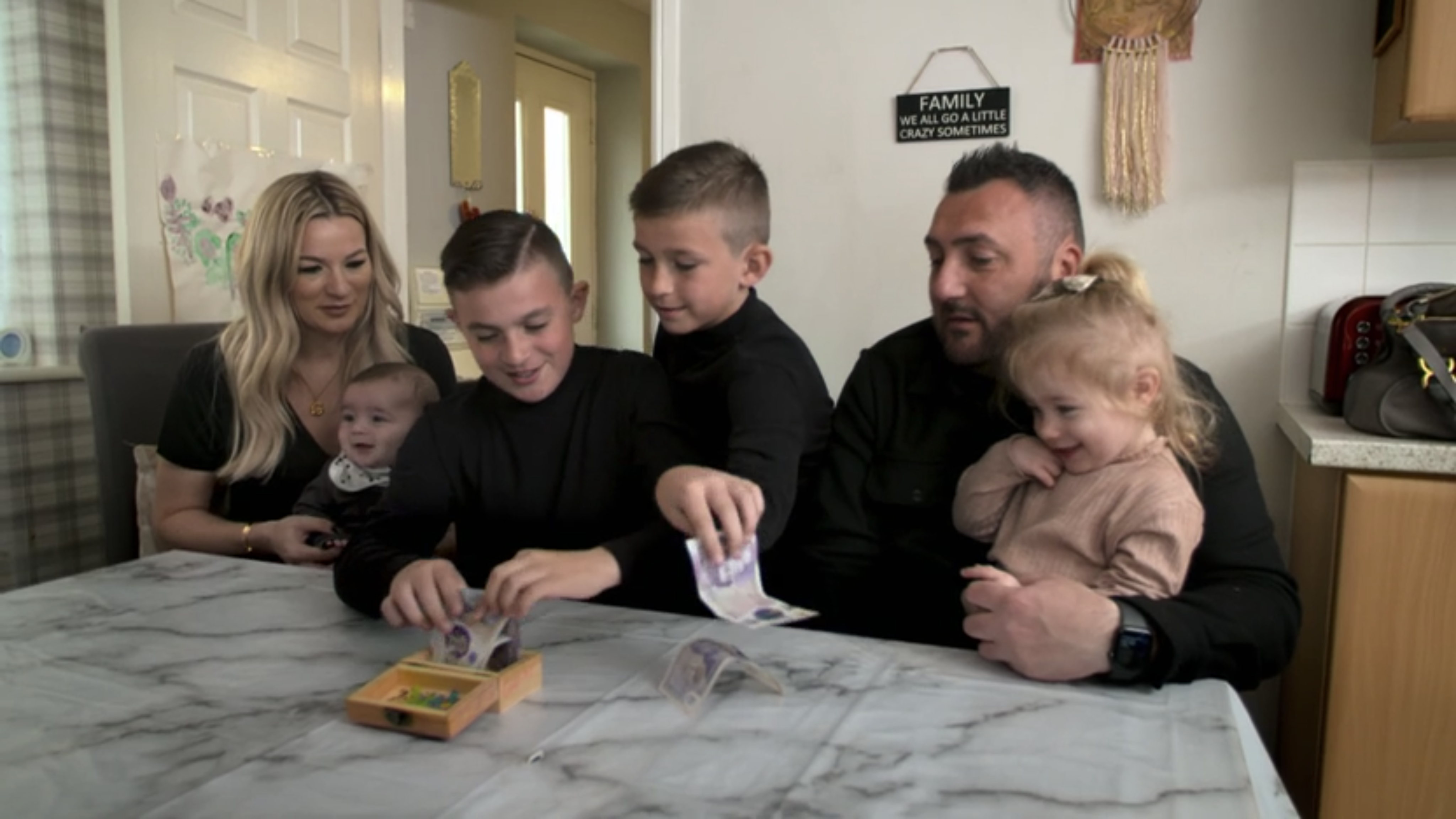 Johnny and Gemma and their kids 