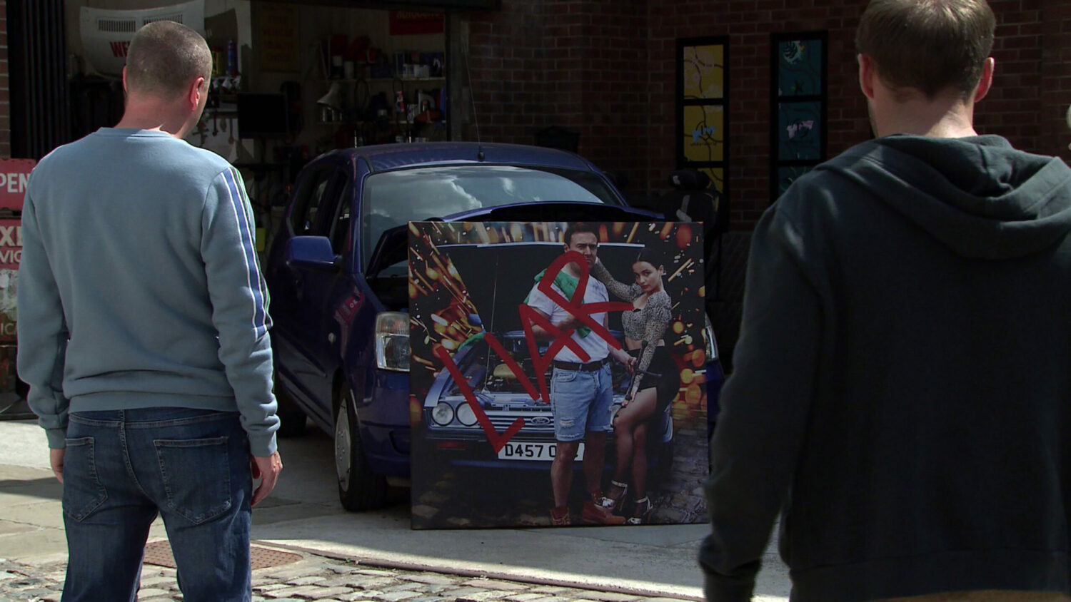 Coronation Street Alina left her and Tyrone's pic at the garage