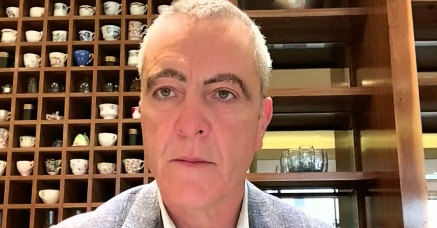 James Nesbitt shows off bushy eyebrows on The One Show