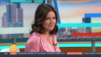 Susanna Reid on Good Morning Britain took some barbs because of her dress today