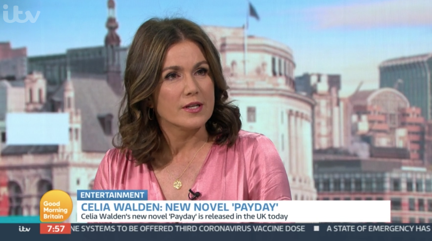 On Good Morning Britain today, Susanna Reid interviewed Celia Walden