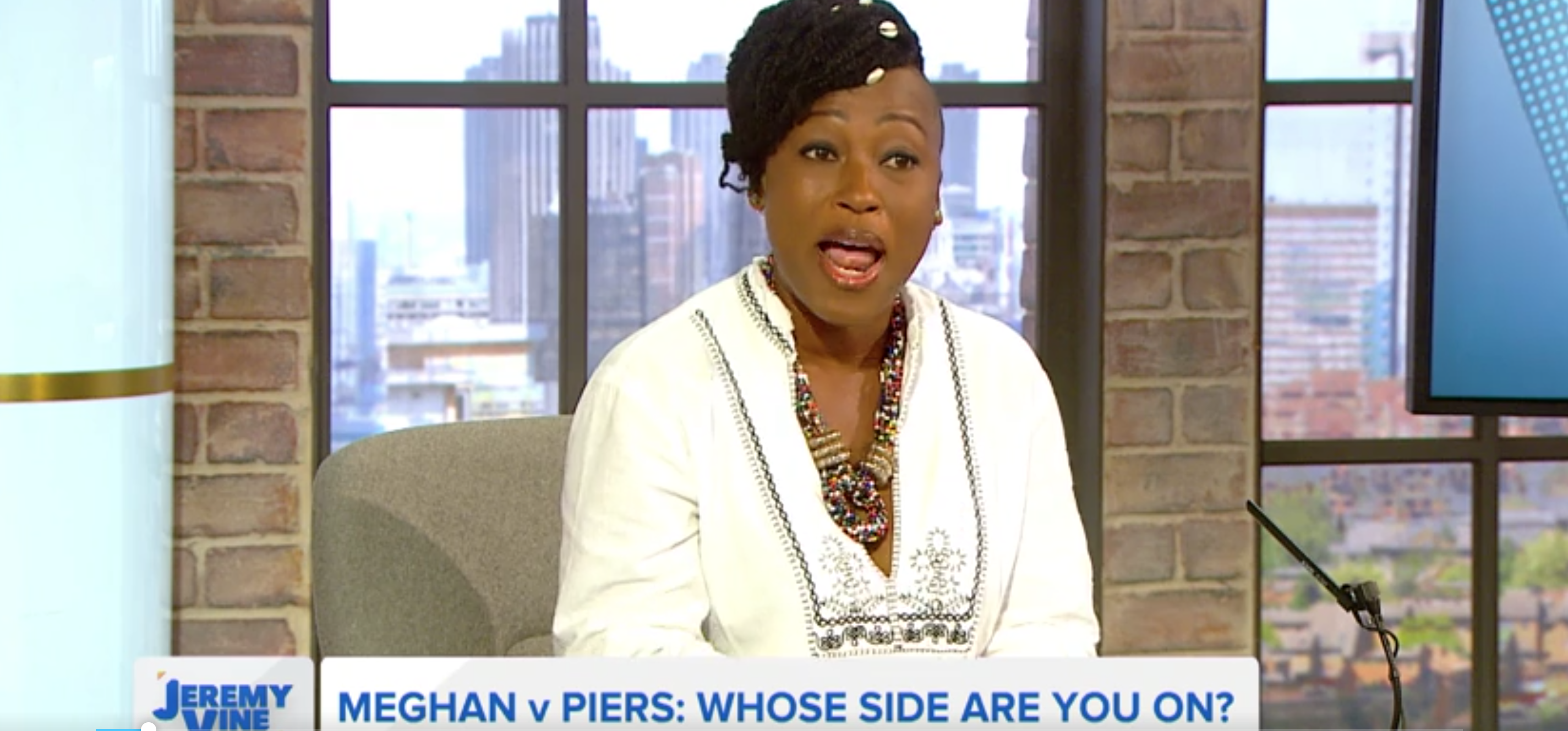 Dr Shola Mos-Shogbamimu rants about PIers Morgan on The Jeremy Vine Show