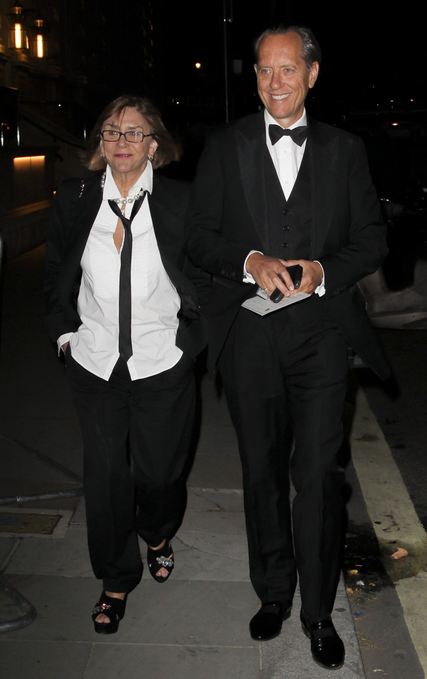 Richard E Grant with his wife