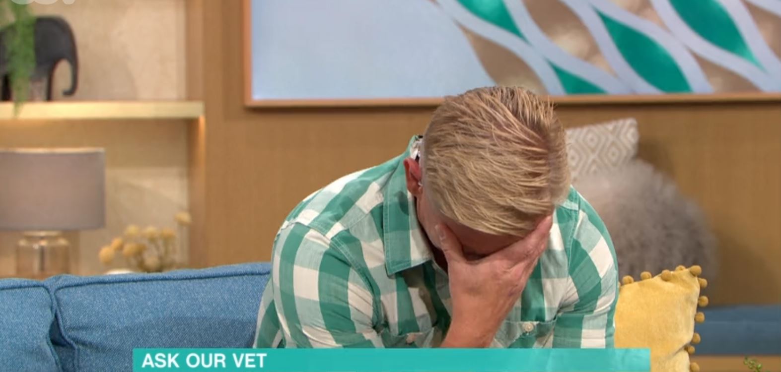 This Morning vet Dr Scott Miller laughing on the show