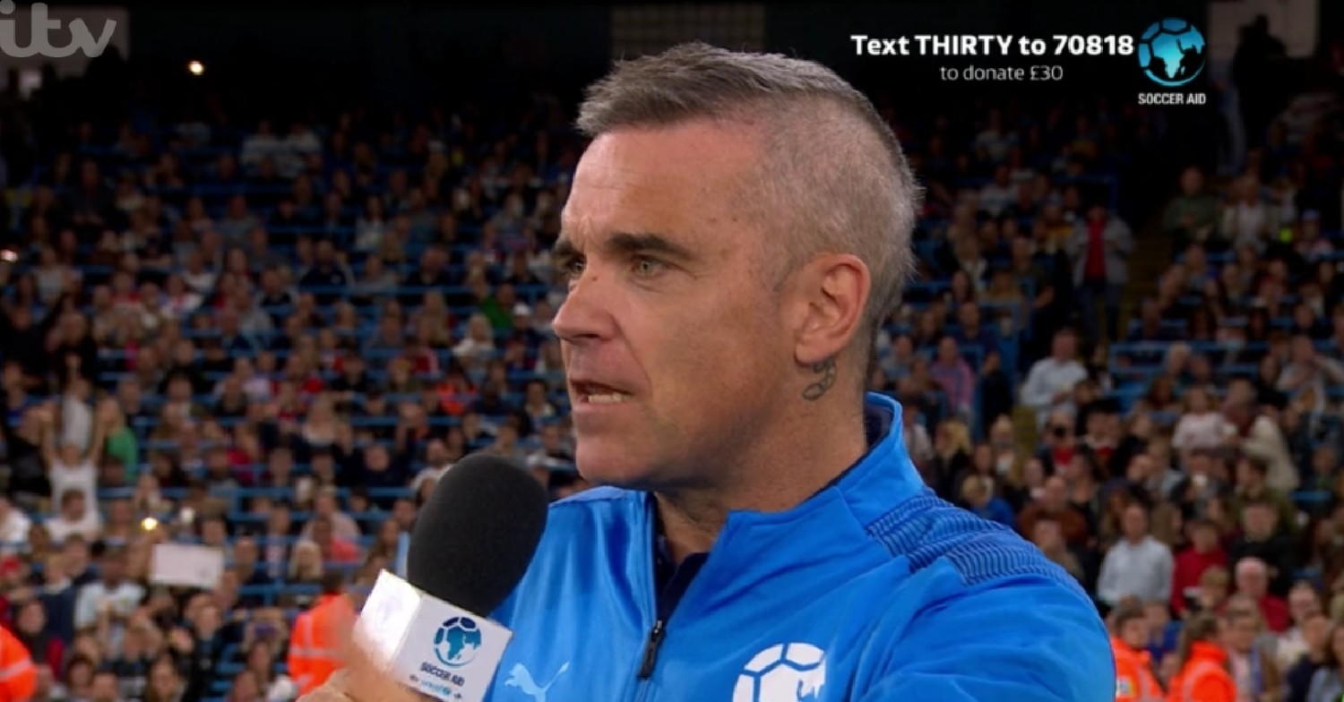 Soccer Aid Robbie William