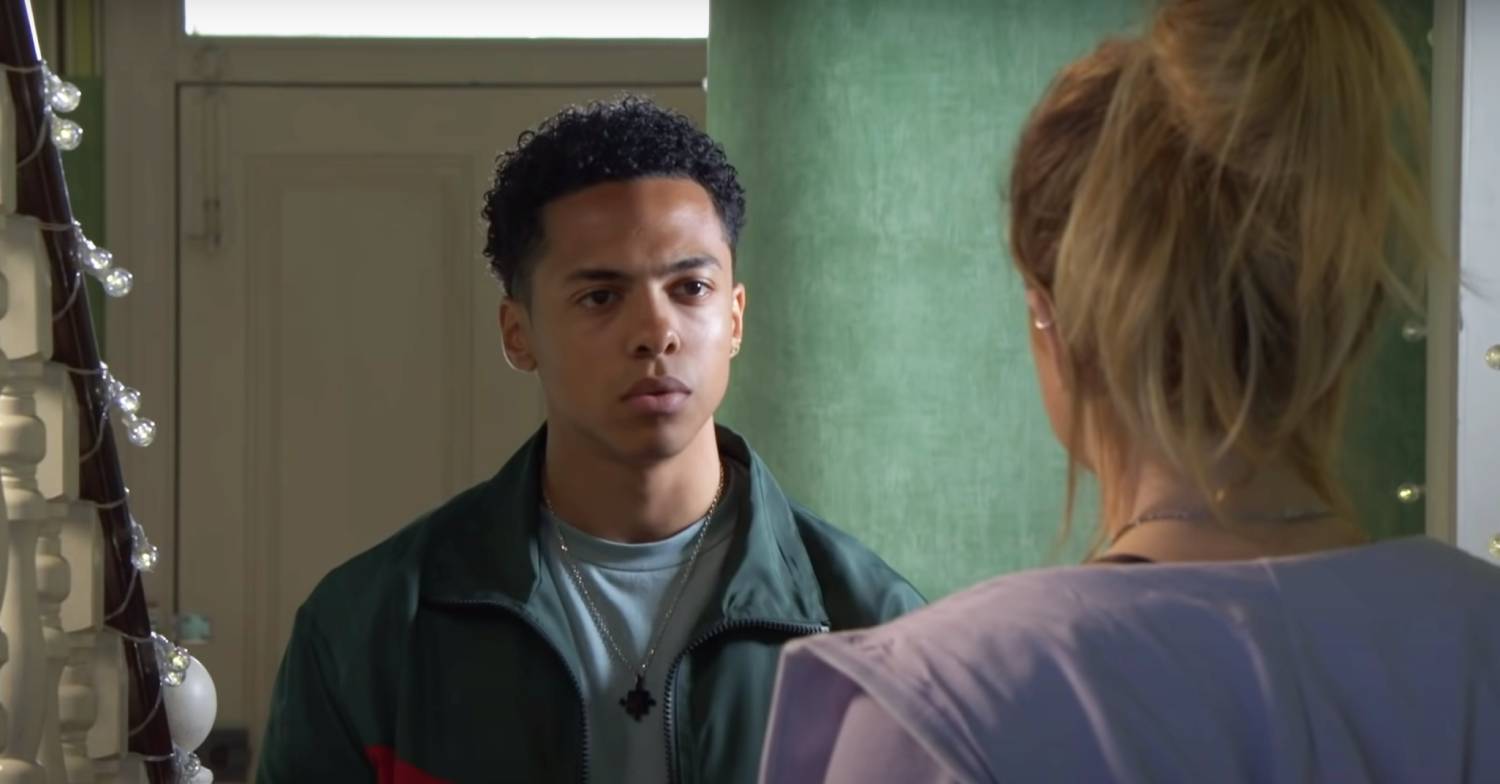 Zack Morris as Keegan speaks with Tiffany