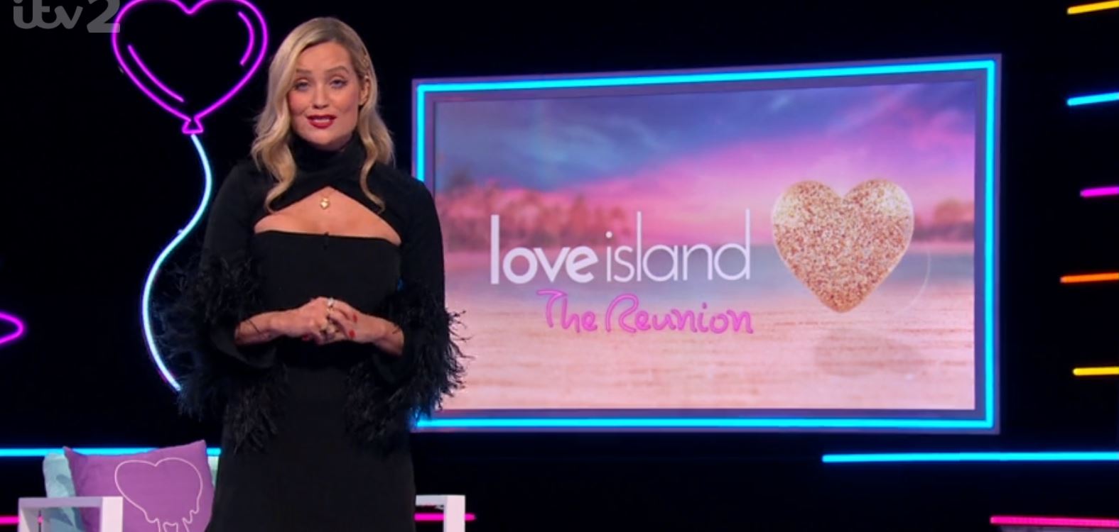Laura Whitmore hosts the Love Island reunion 2021