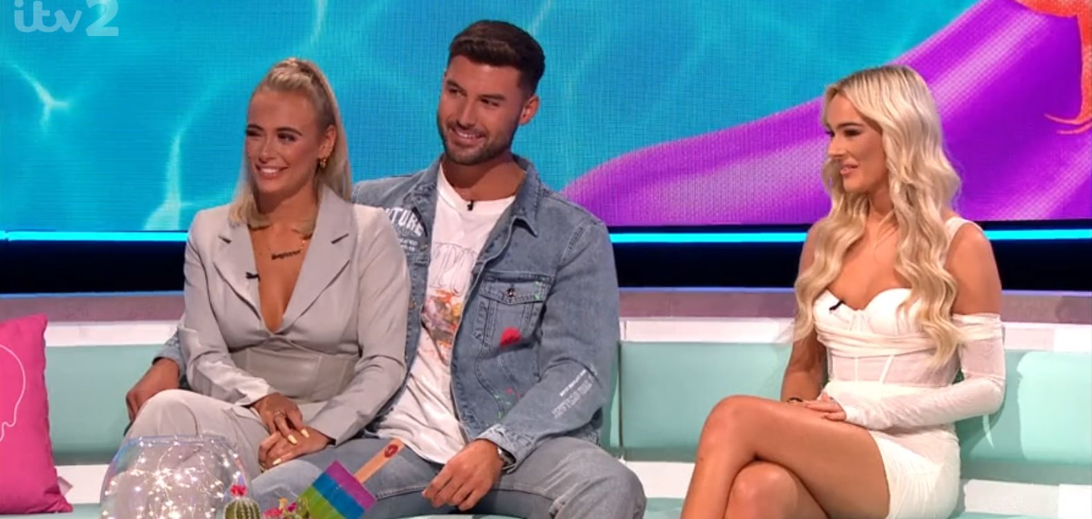 Millie, Liam and Lillie during the Love Island 2021 reunion
