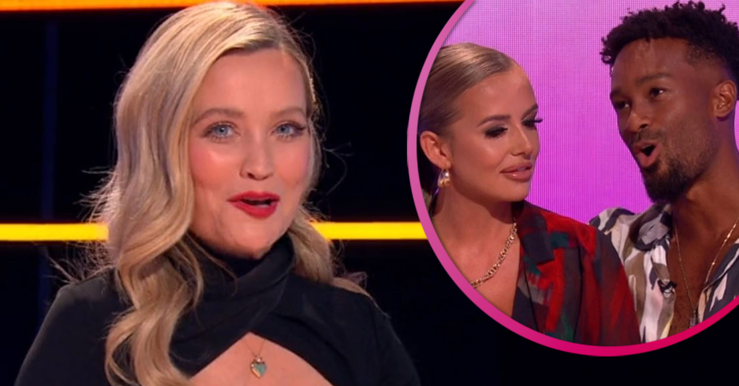 Love Island host Laura Whitmore during reunion 2021