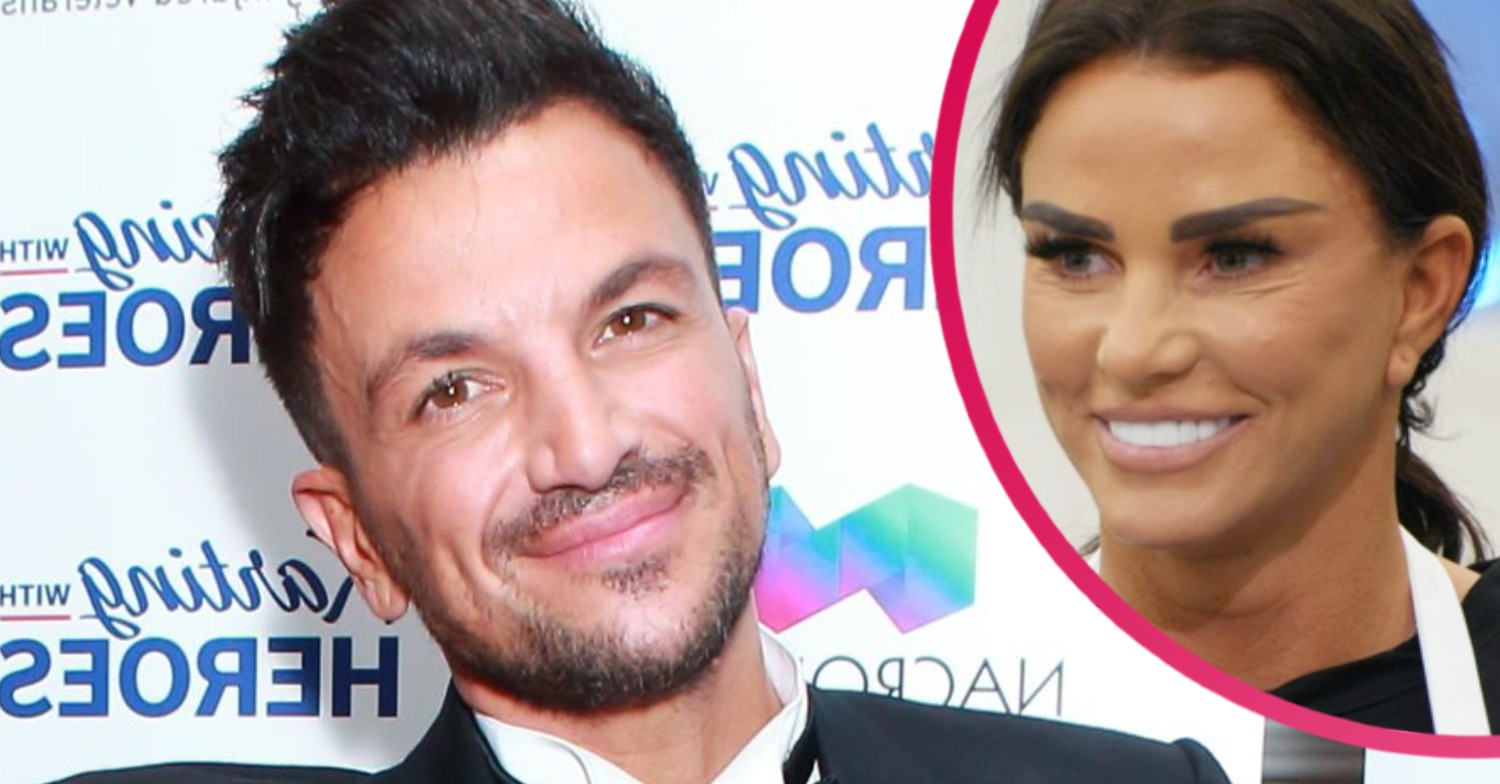 peter andre and Katie price smiling