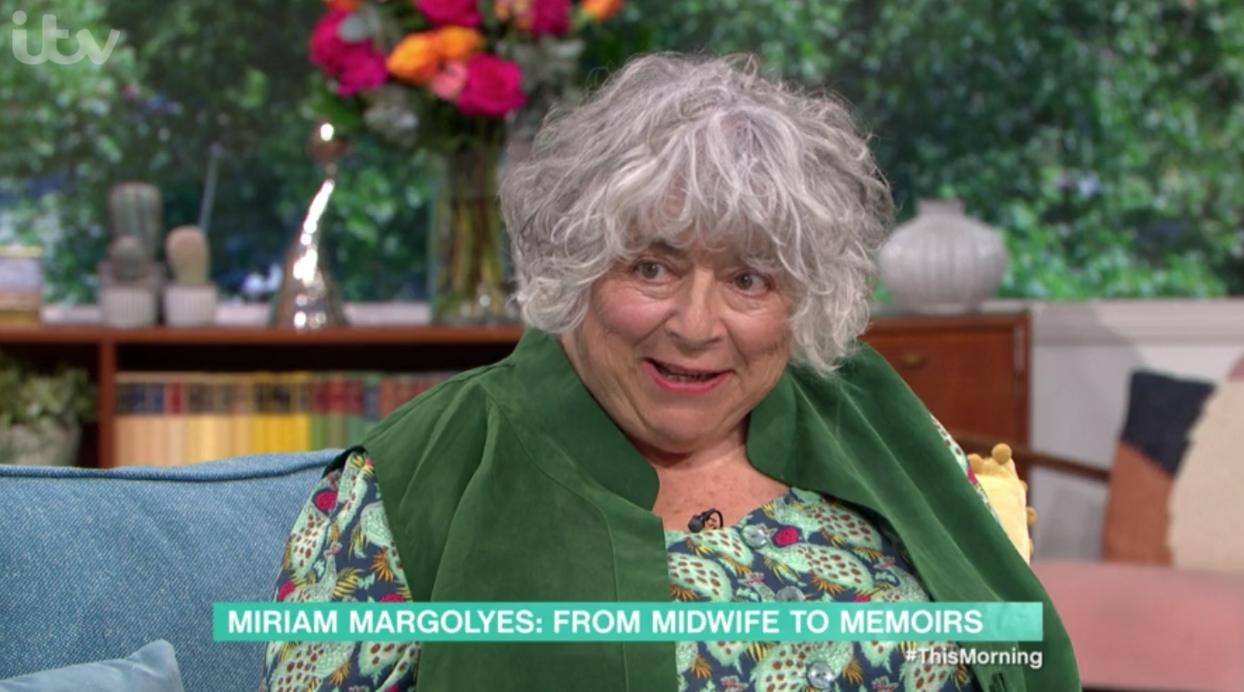 Miriam Morgolyes on This Morning once again swore