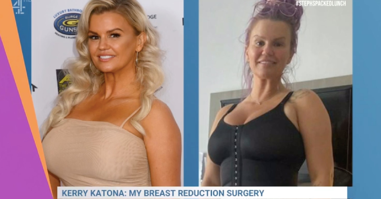 Kerry Katona undergoes breast reduction surgery