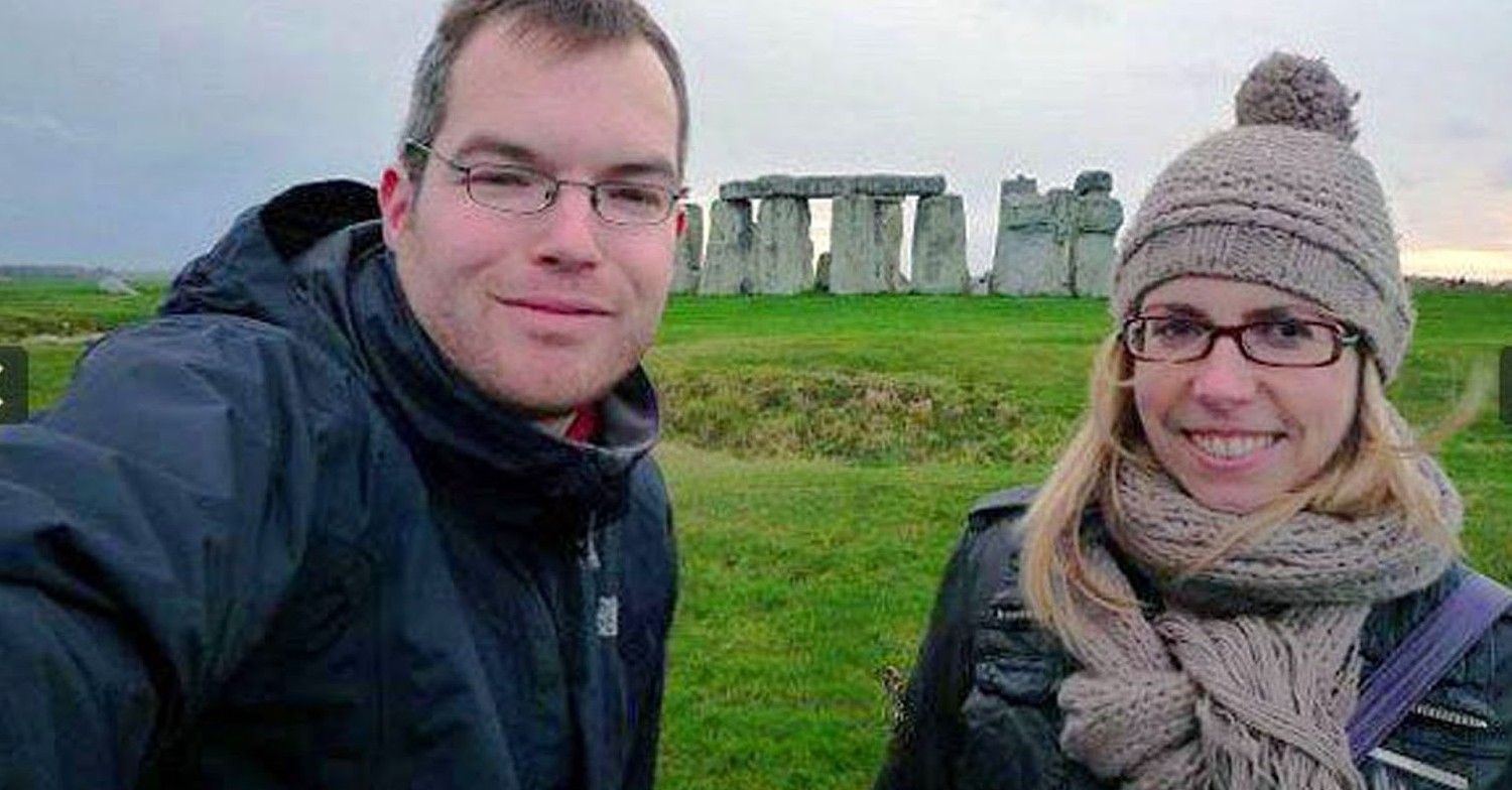 Vincent Tabak pictured with his then girlfriend Tanja Elisabeth Morson at Stonehenge