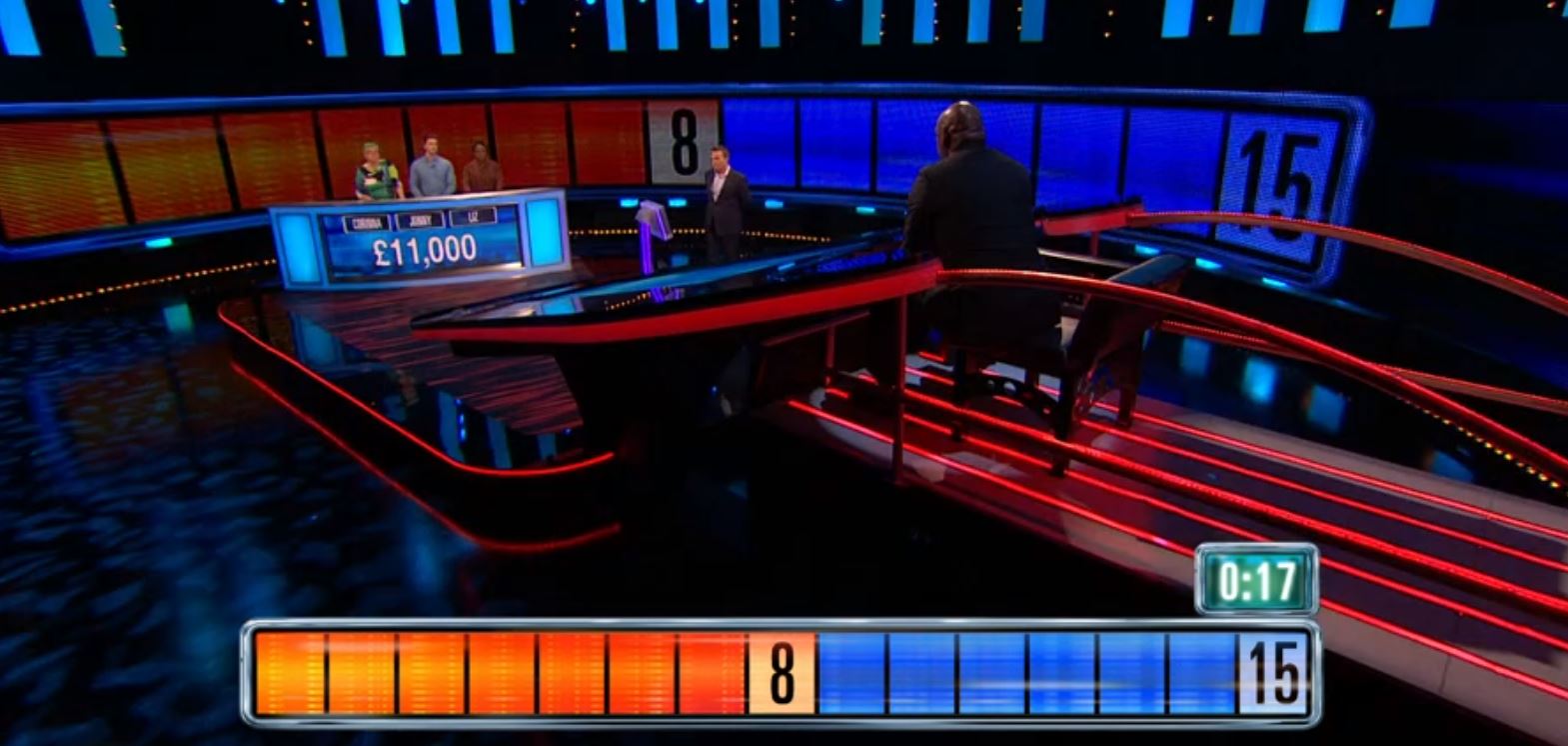 Shaun Wallace beaten by The Chase team