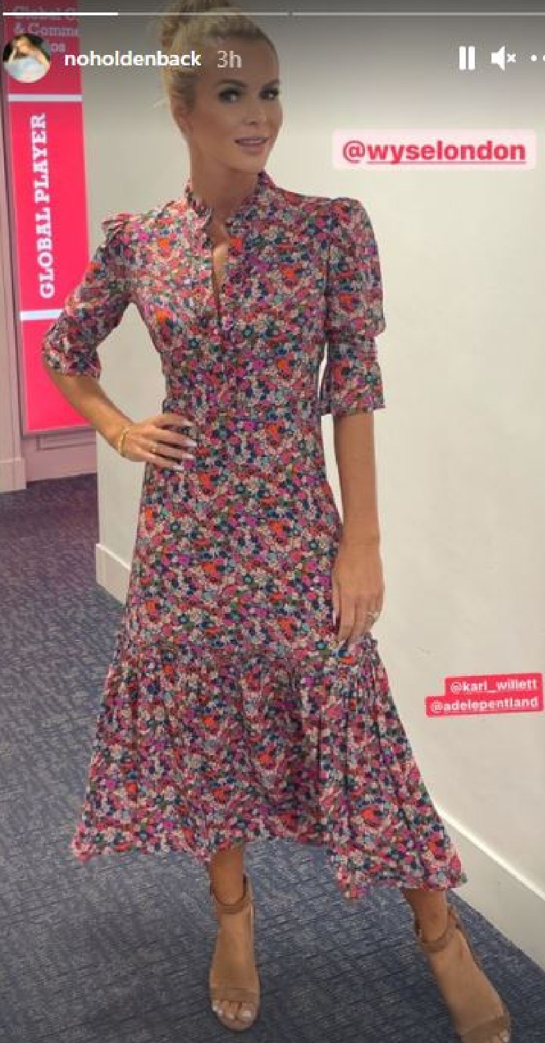 Amanda Holden shows off dress on Instagram today