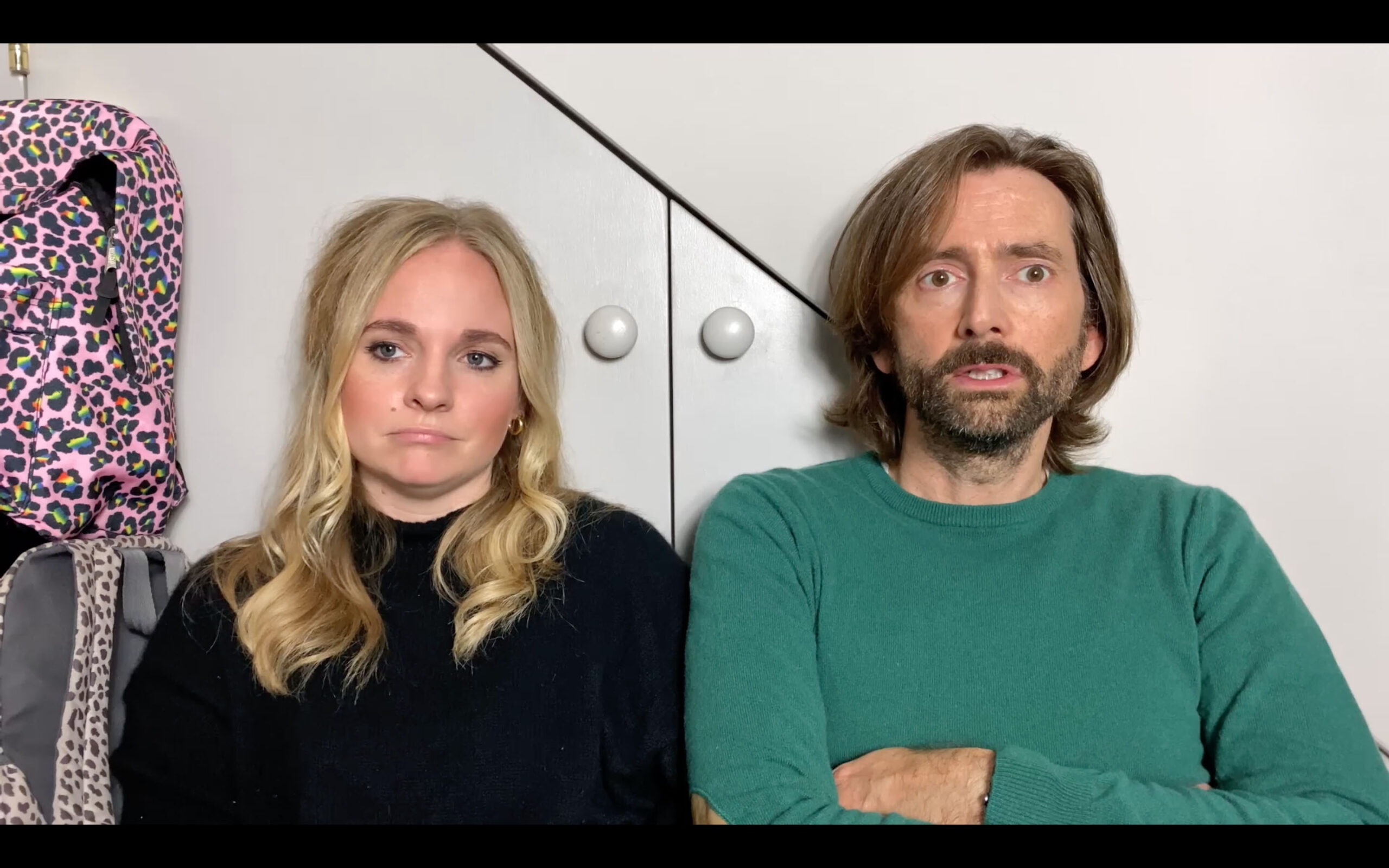 Georgia Moffat and David Tennant in Staged