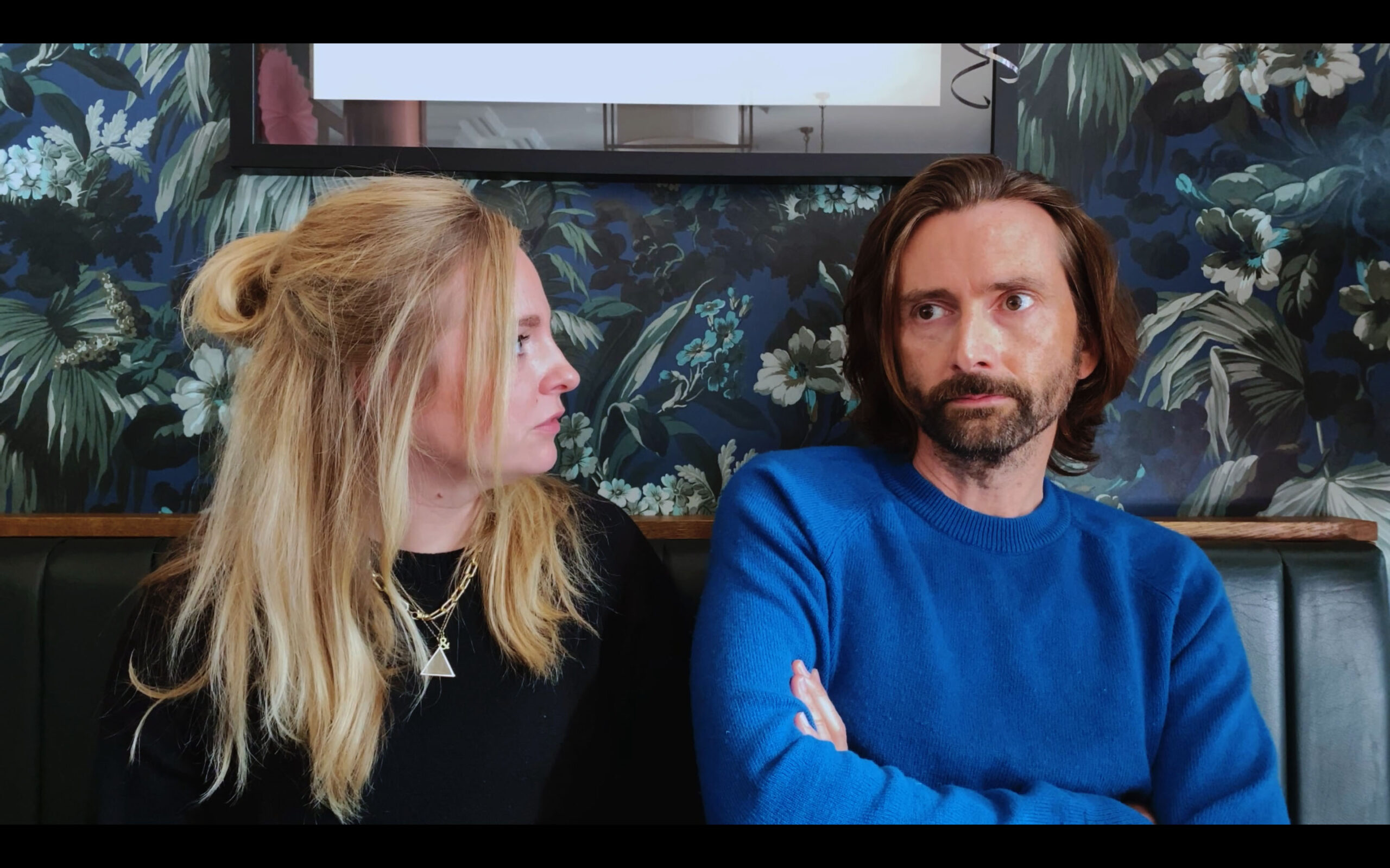 Georgia Moffat and David Tennant in Staged