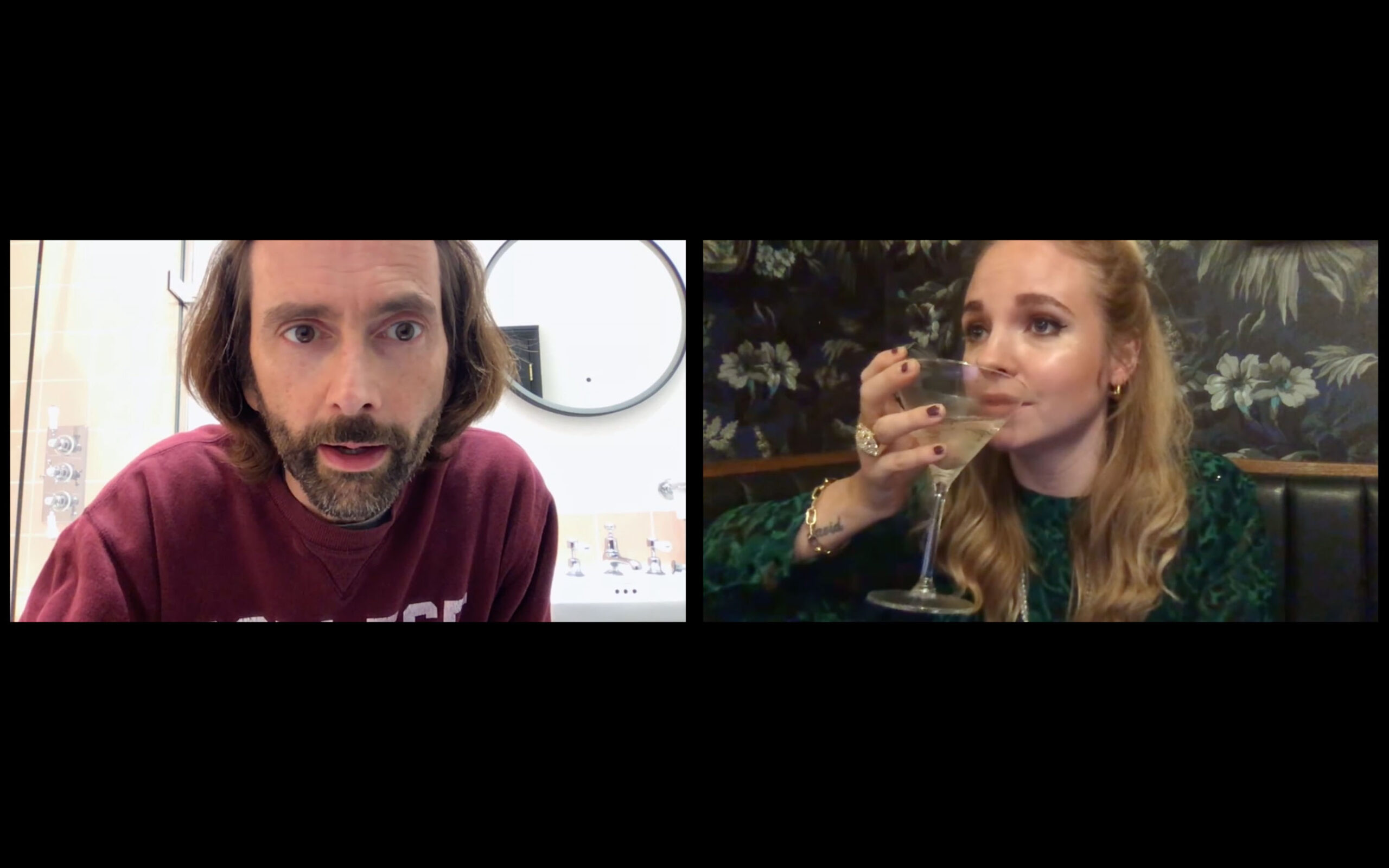 Georgia and David Tennant in Staged