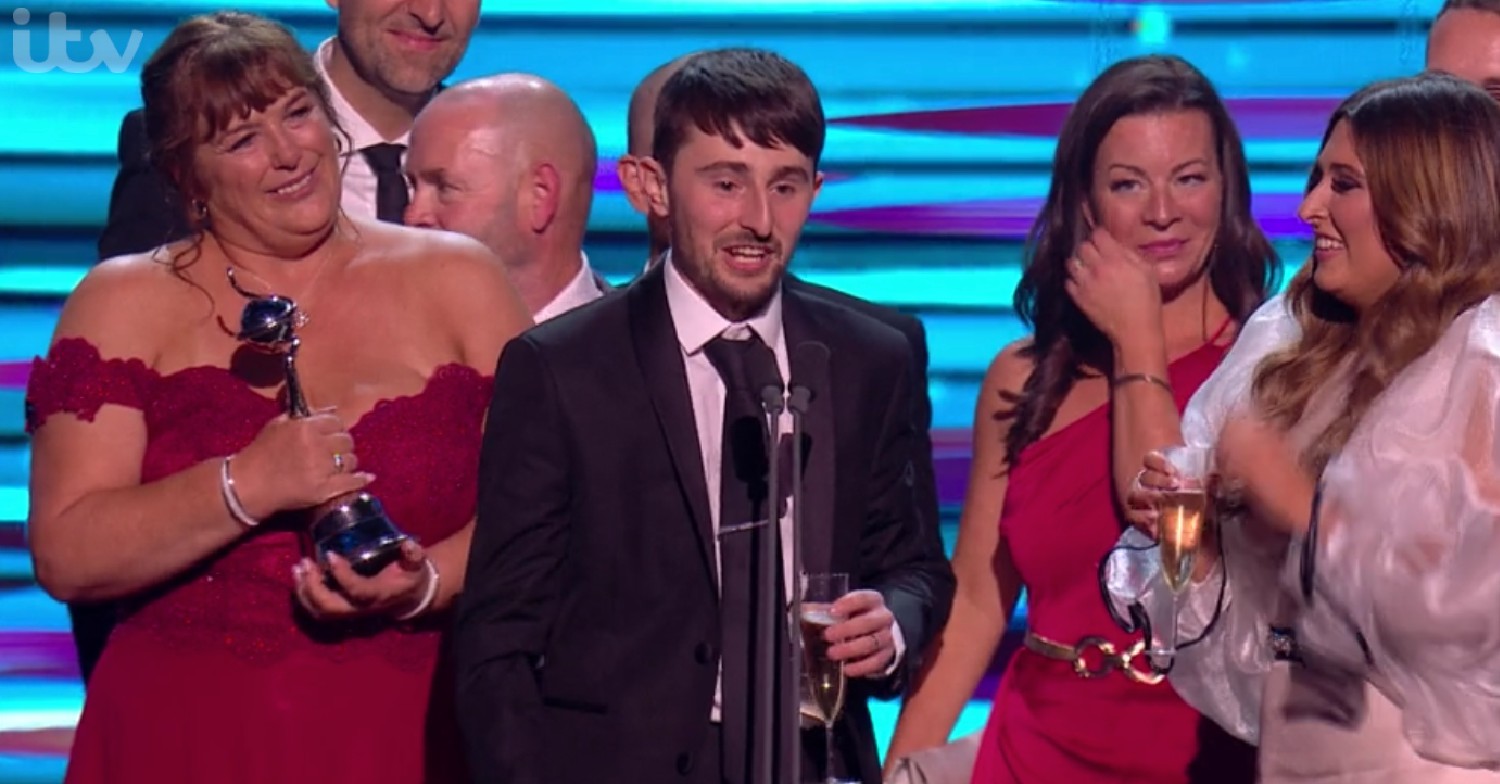 Gogglebox star Pete at the NTAs