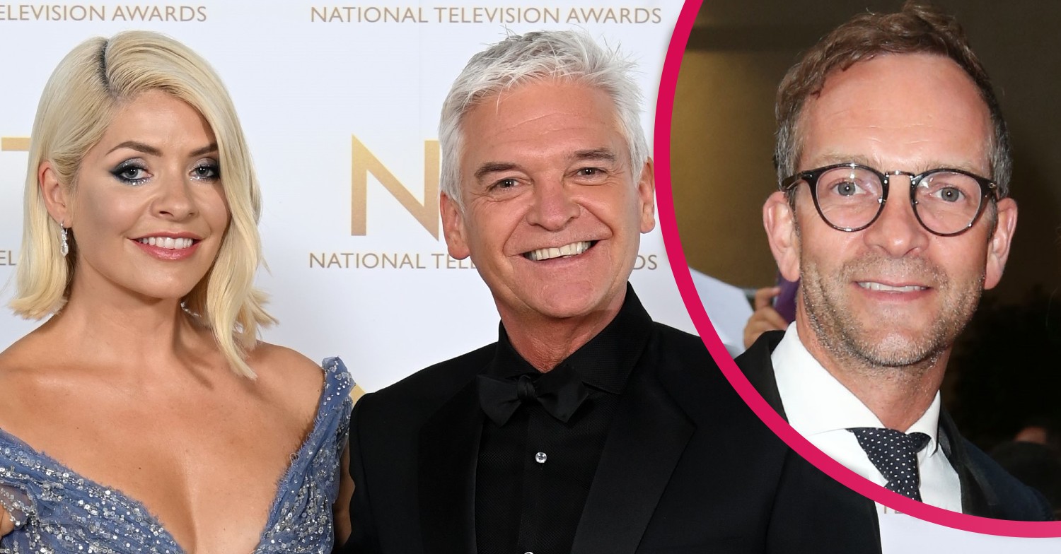 Holly Willoughby with Phillip Schofield and husband Dan Baldwin