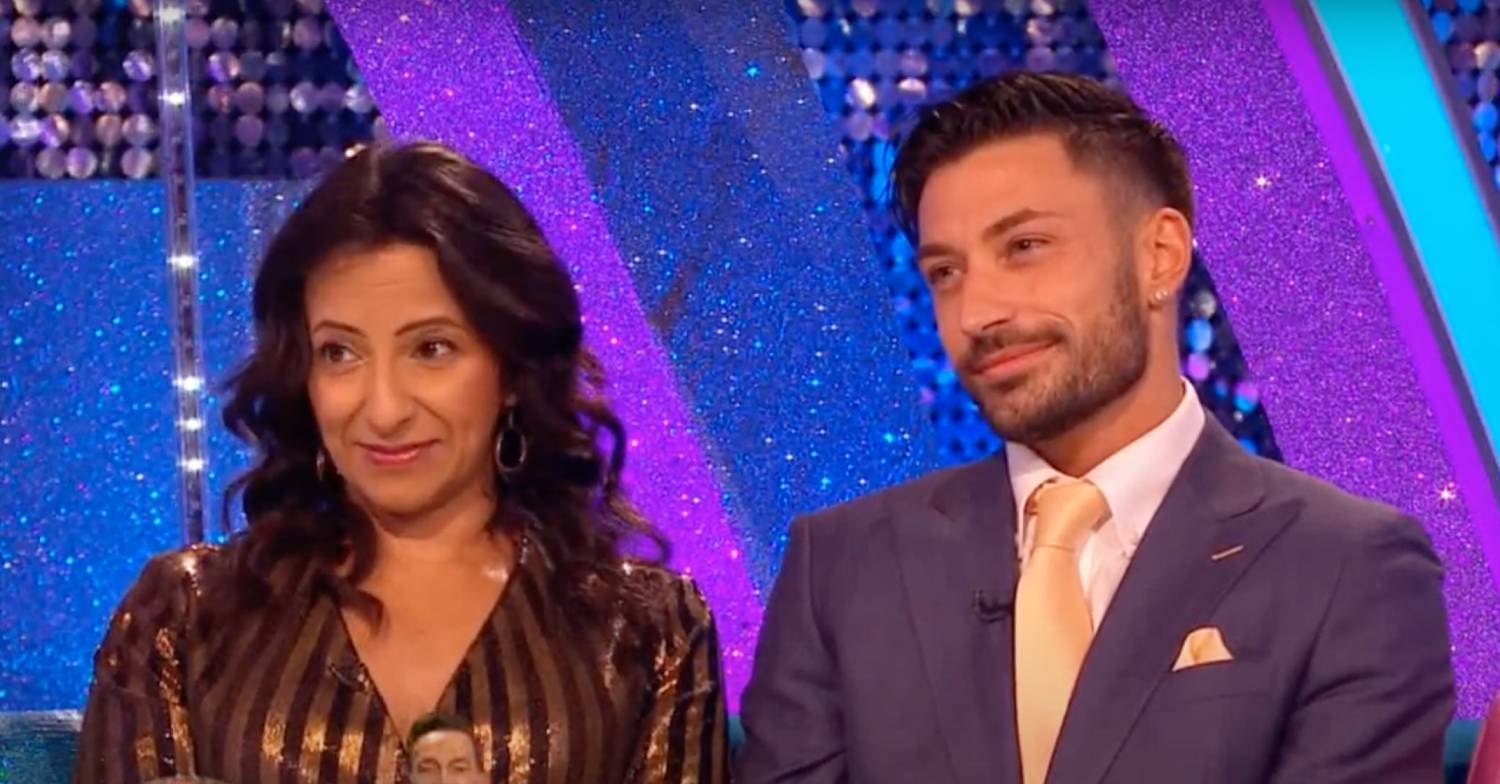 Ranvir Singh sits with Giovanni Pernice 