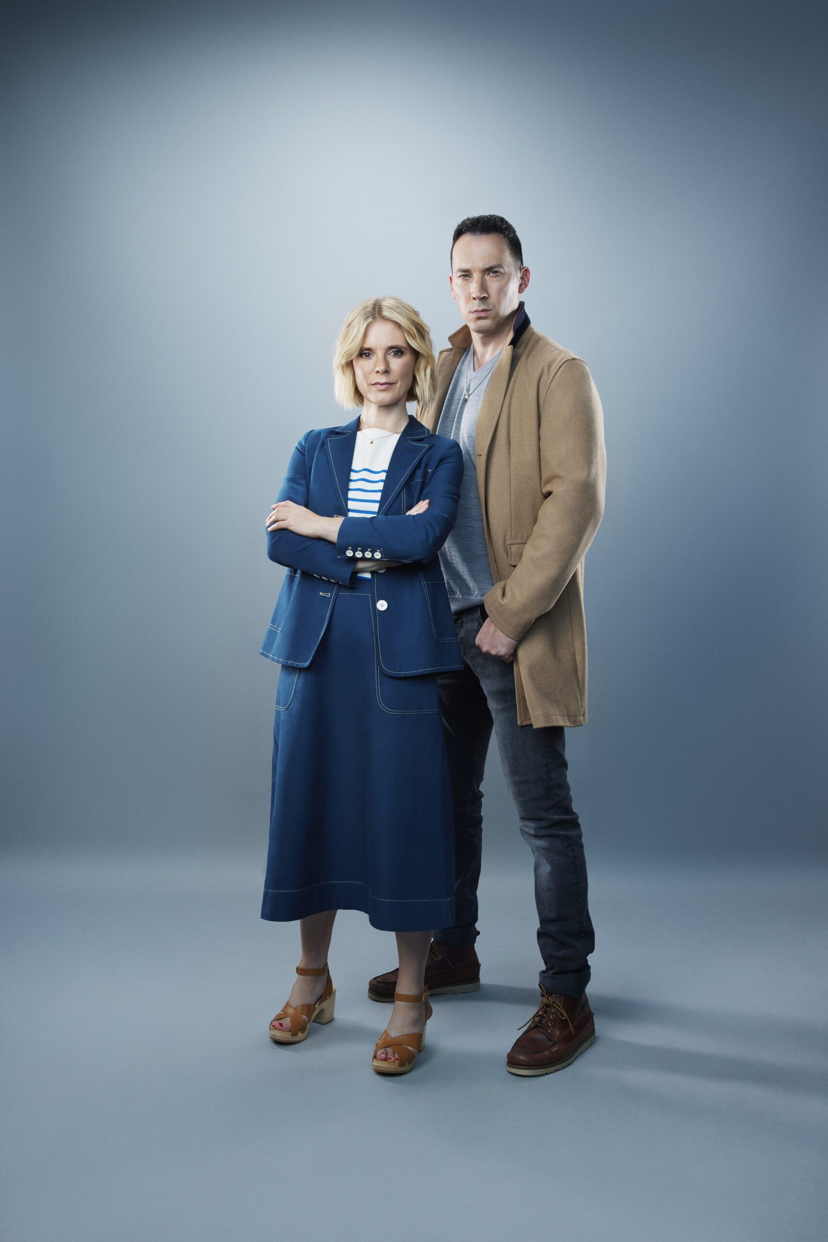 Emilia Fox and David Caves as Nikki Alexander and Jack Hodgson in Silent Witness