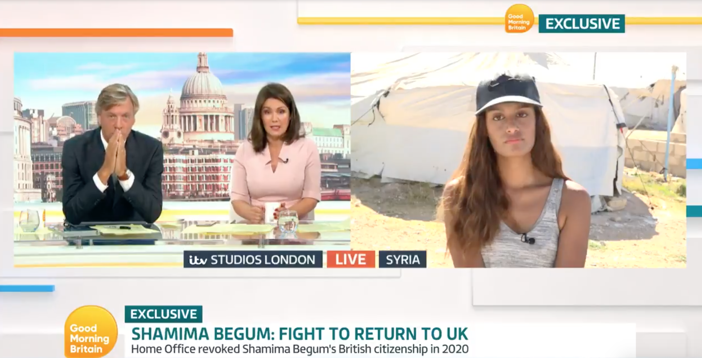 Shamima Begum on GMB this morning