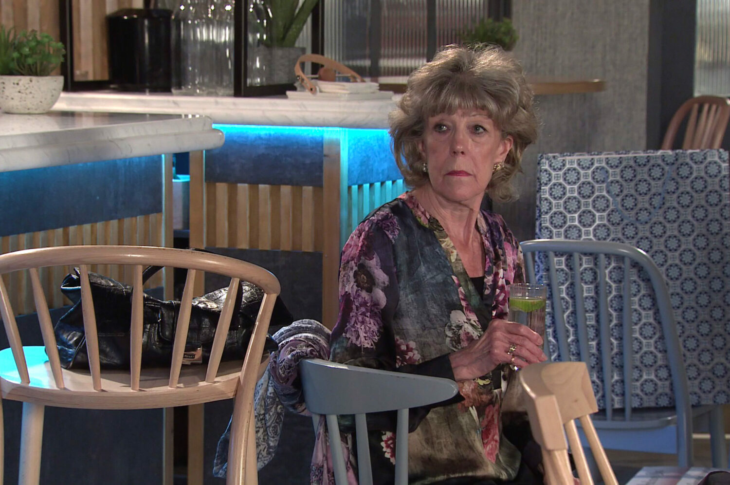Coronation Street's Audrey is not impressed in the Bistro