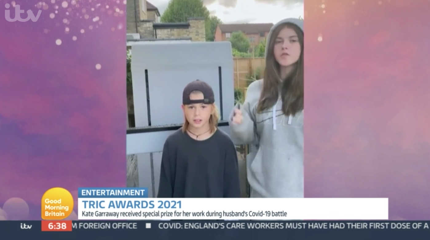 GMB viewers saw Darcey and Billy pay tribute to mum Kate Garraway