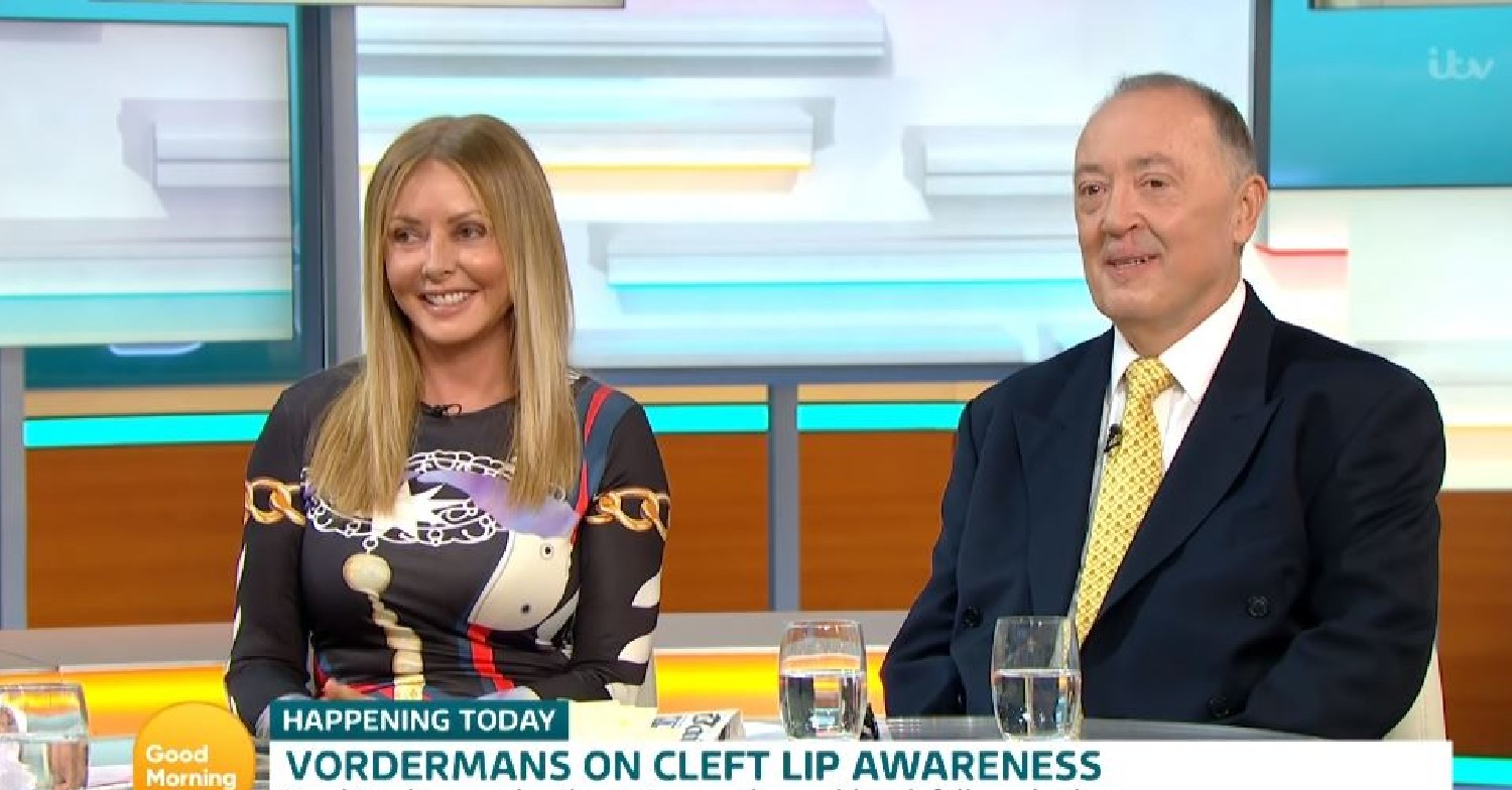 Carol Vorderman with her brother Anton on GMB