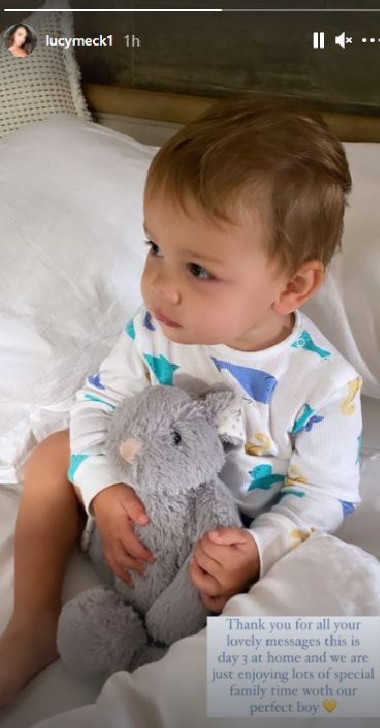 Lucy Mecklenburgh shares photo of her son on Instagram