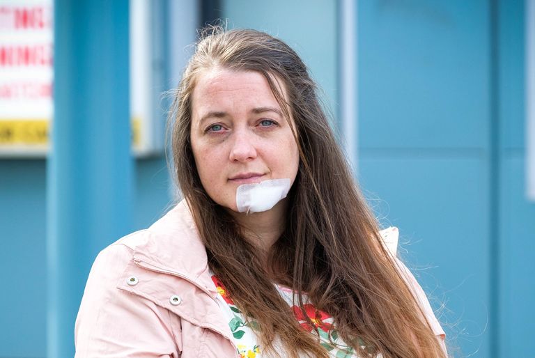 Jade Lovall's mum Susie in Casualty