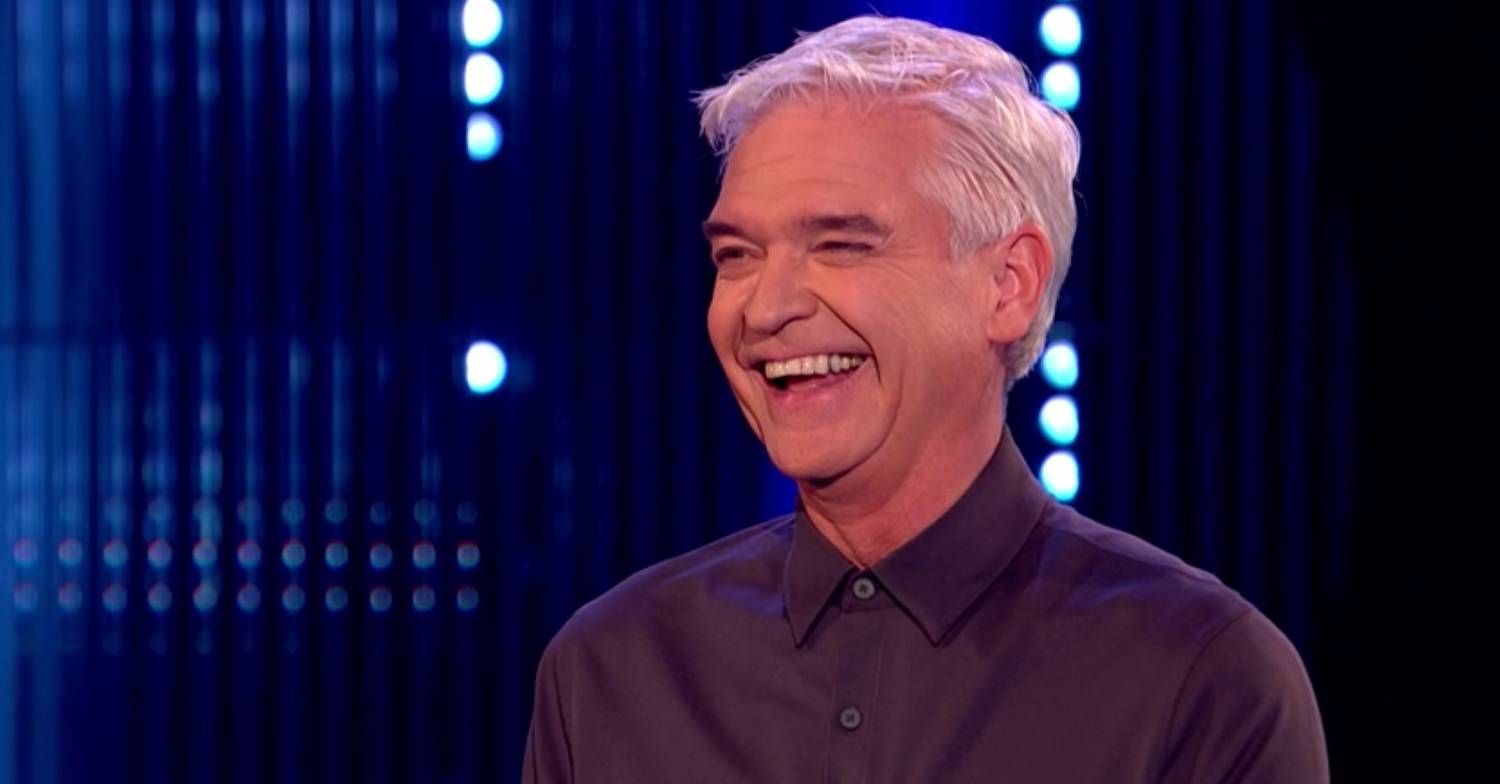 Phillip Schofield laughs on The Cube