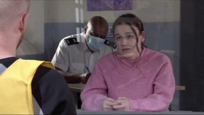 Faye Windass in prison in Coronation Street