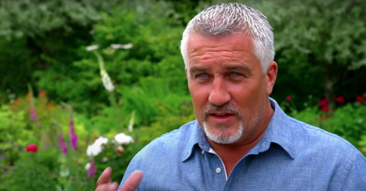 Paul Hollywood speaks to camera
