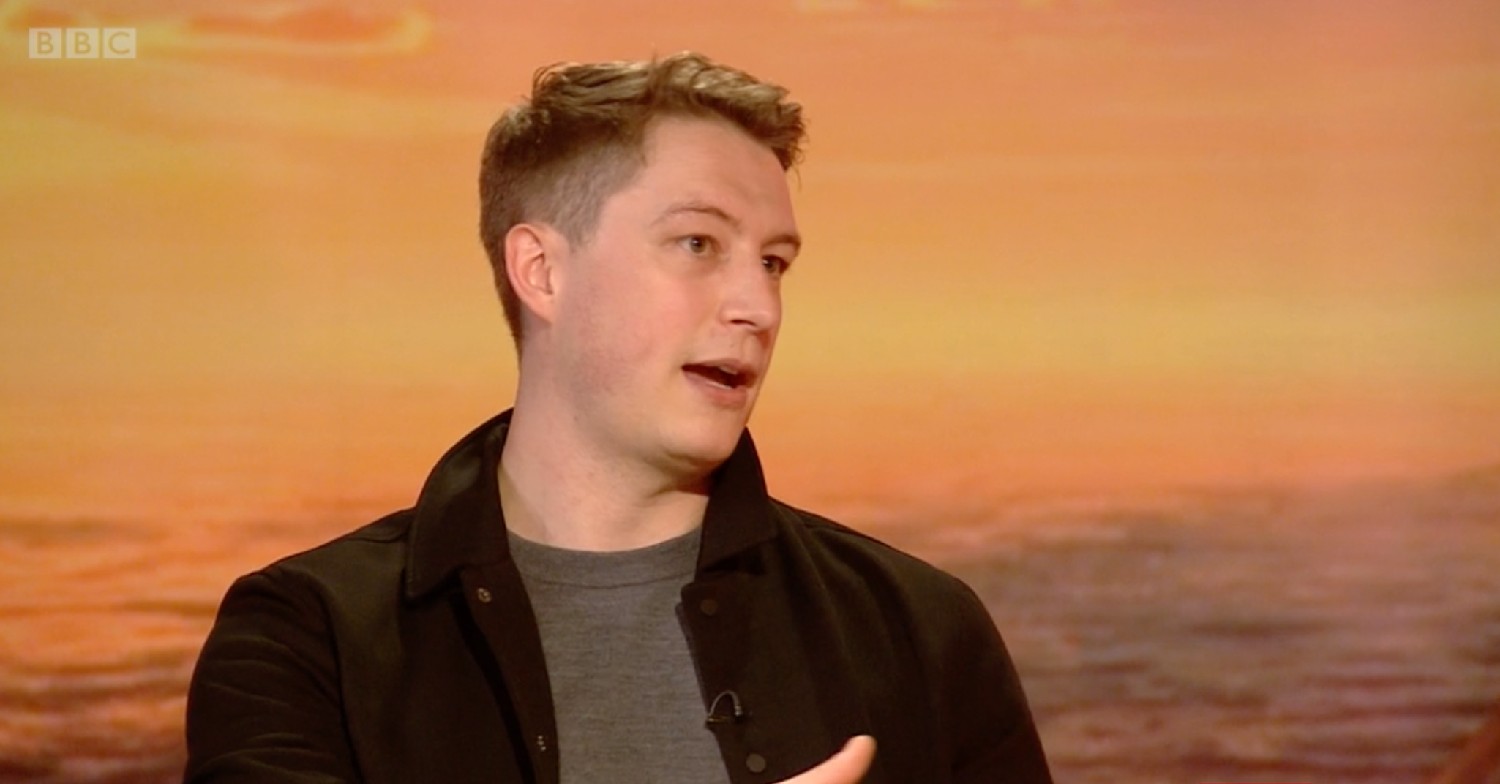 BBC Breakfast host Dan Walker interviewing Vigil star 