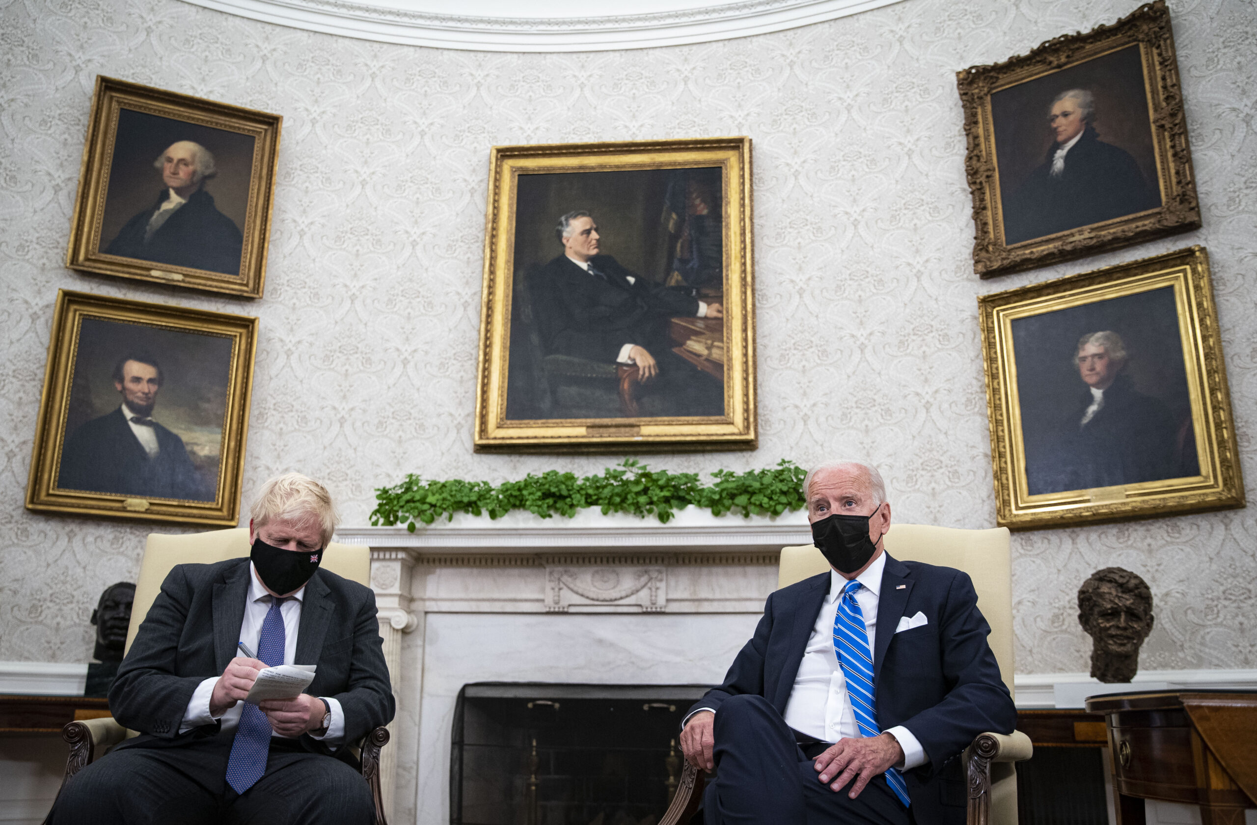 Boris Johnson and Joe Biden